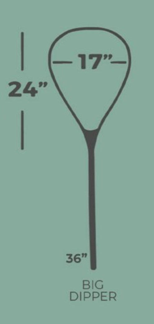 Big Dipper 24"x17" - Measurement Dots Engraved - Classic Fly Fishing Traditional Landing Net - Madison River Fishing Company