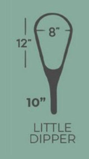 Little Dipper 12"x8" - Rainbow Trout Engraved - Natural Fly Fishing Traditional Landing Net - Madison River Fishing Company