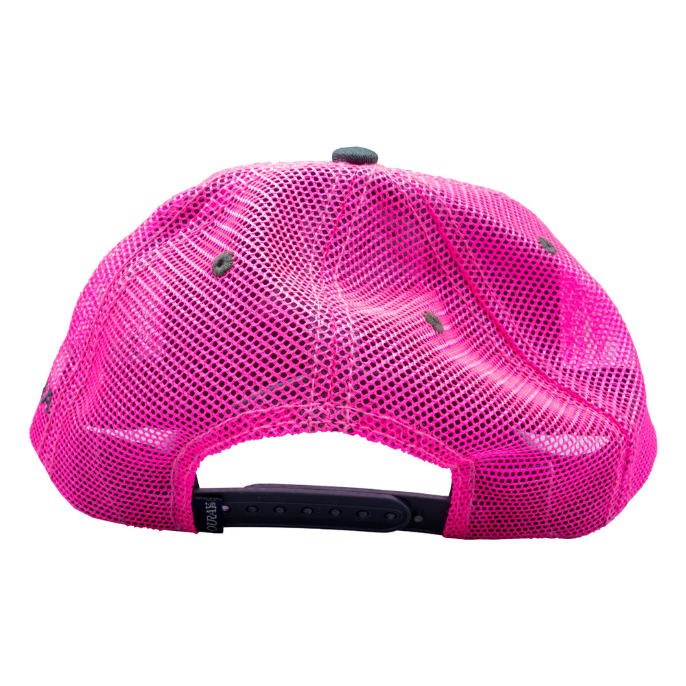 MRFC Logo Kingfisher Sideline Trucker Dark Grey/Neon Pink