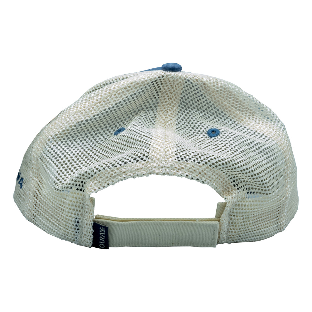 MRFC Logo Kingfisher Sideline Trucker Indigo/Natural Soft Mesh