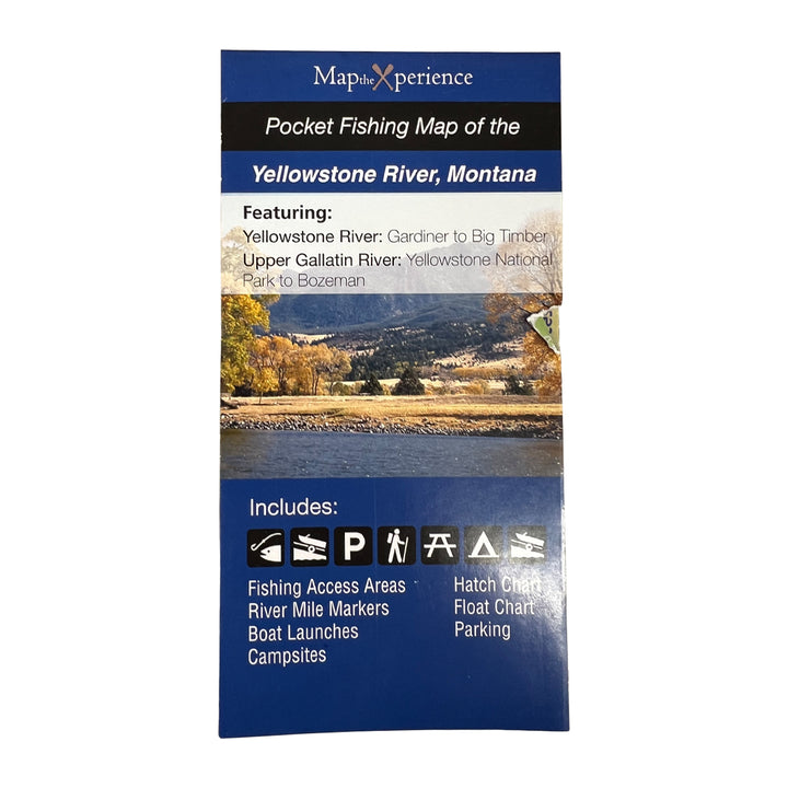 Map the Xperience Yellowstone River Pocket Map - Madison River Fishing Company