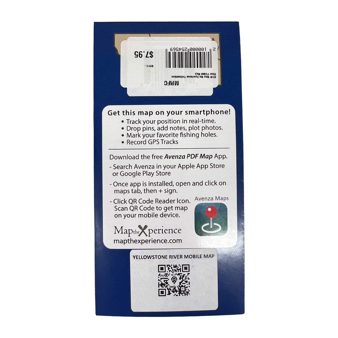 Map the Xperience Yellowstone River Pocket Map - Madison River Fishing Company