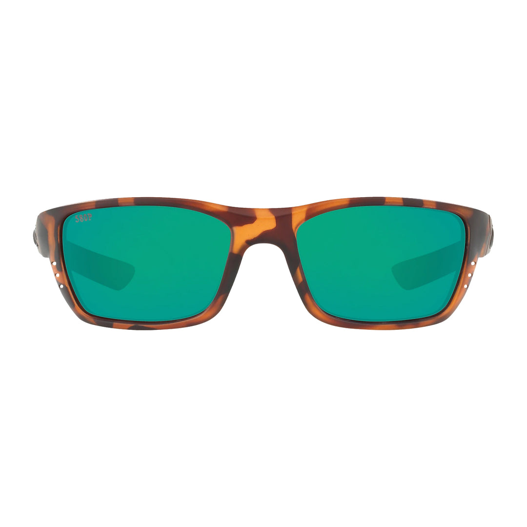 Costa Whitetip Sunglasses Green Mirror Matte Retro Tortoise 580P C-Mate