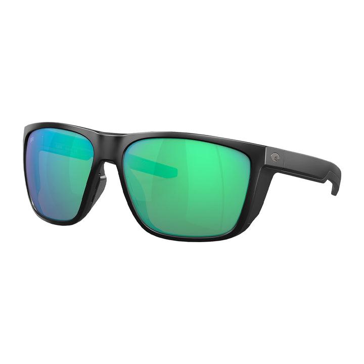 Costa Ferg XL Sunglasses Matte Black Green Mirror 580G