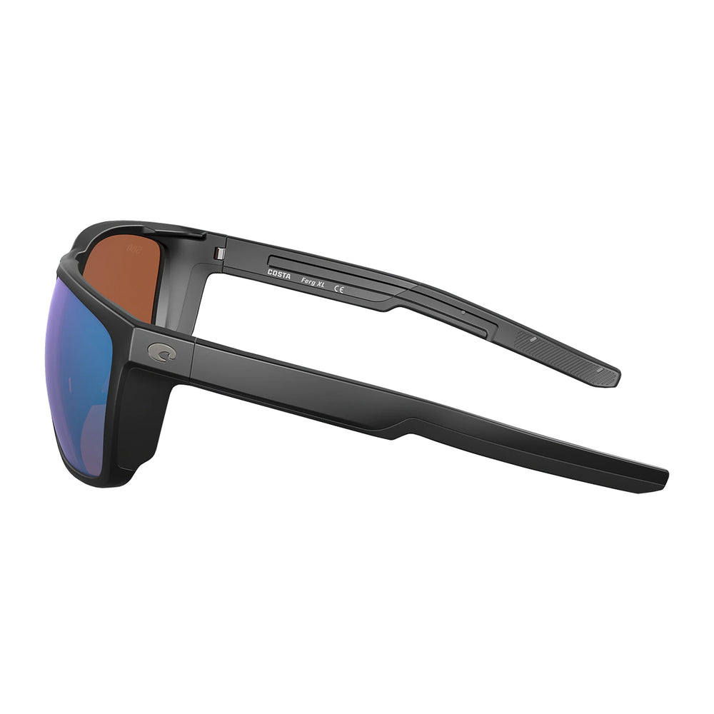 Costa Ferg XL Sunglasses Matte Black Green Mirror 580G