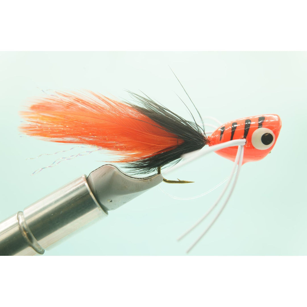 Bass Popper W/Legs Black/Orange #10