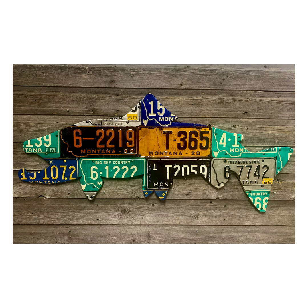 Cody Richardson Montana License Plate Brown Trout