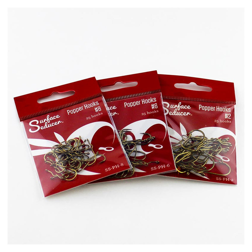 FlyMen Surface Seducer Popper Hooks Bronze / Black Nickel