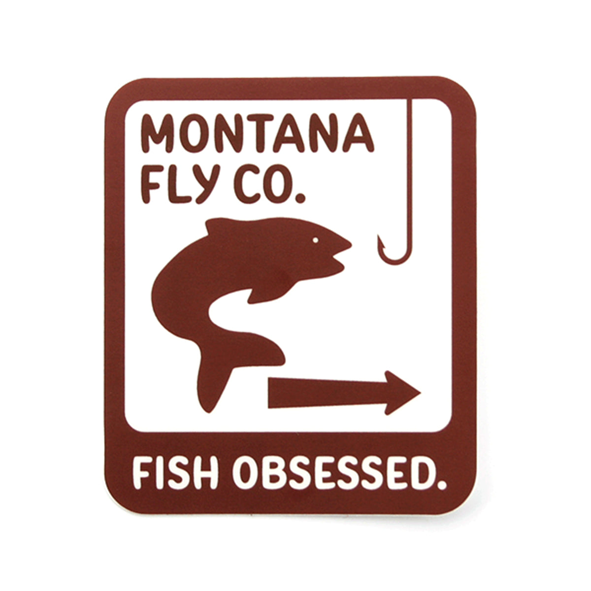 MFC Rectangle Sticker MT Fishing Access (3in. X 4in.) Madison River