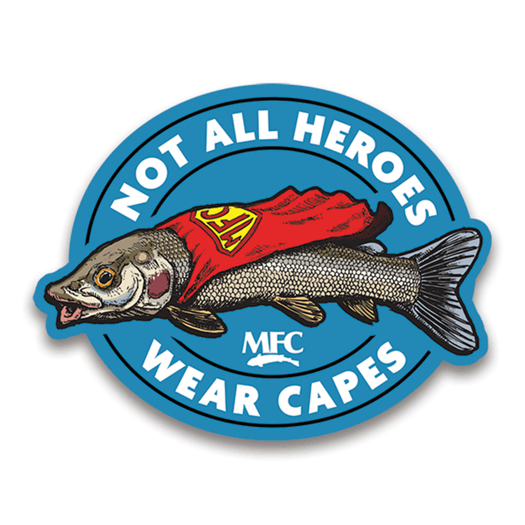 MFC Signature Sticker - Hero Cape (4in. X 3in.)