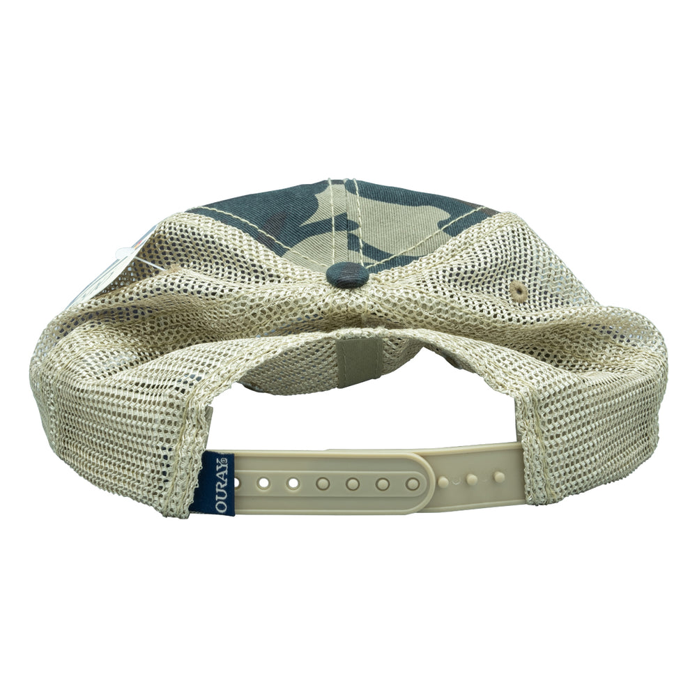 MRFC Logo Legend Trucker Cap Camo Khaki