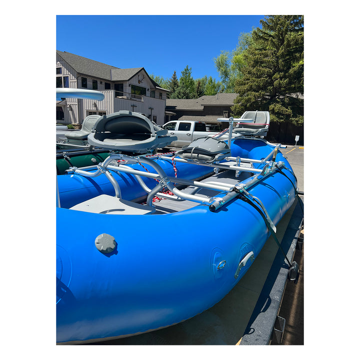 Outcast PAC 1400 Raft Blue with Frame/2021 Tight Lines Trailer