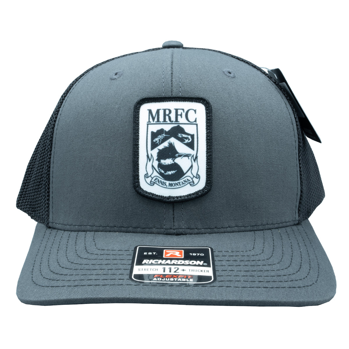 Mrfc MRFC Badge Logo 112+ Charcoal/Black R-Flex Trucker – Madison River ...