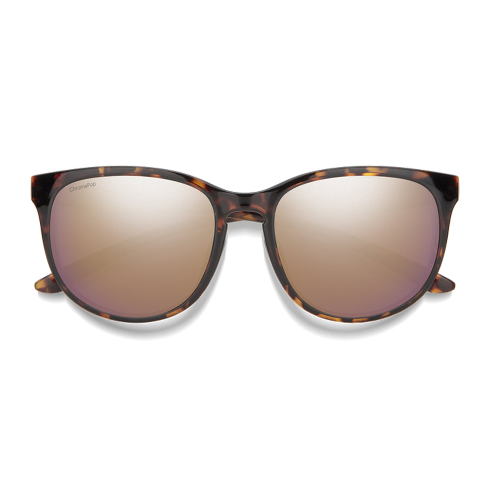 Smith Lake Shasta Sunglasses Tortoise ChromaPop Polarized Rose Gold Mirror