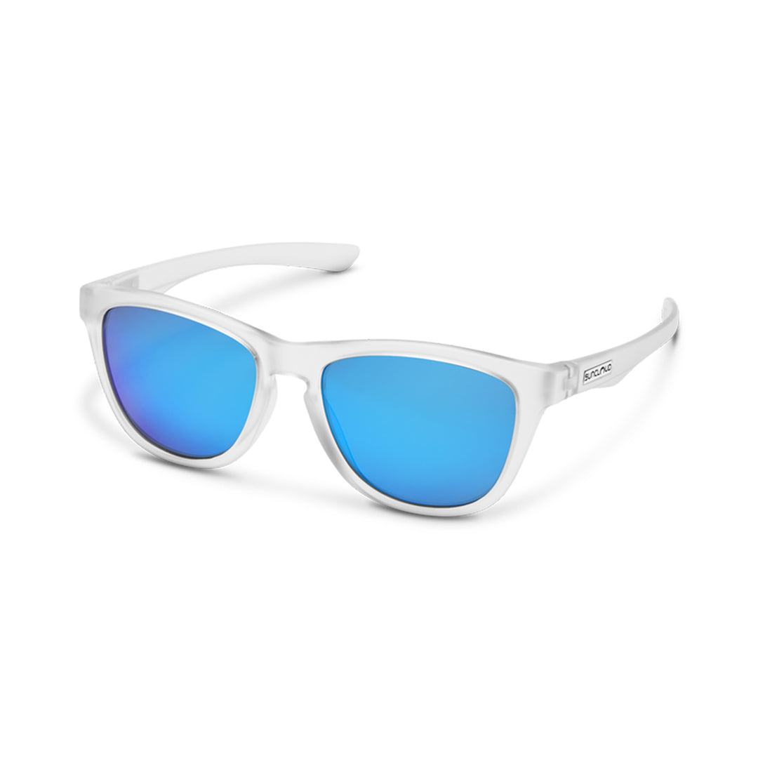 Suncloud Topsail Sunglasses Matte Crystal Polarized Blue Mirror