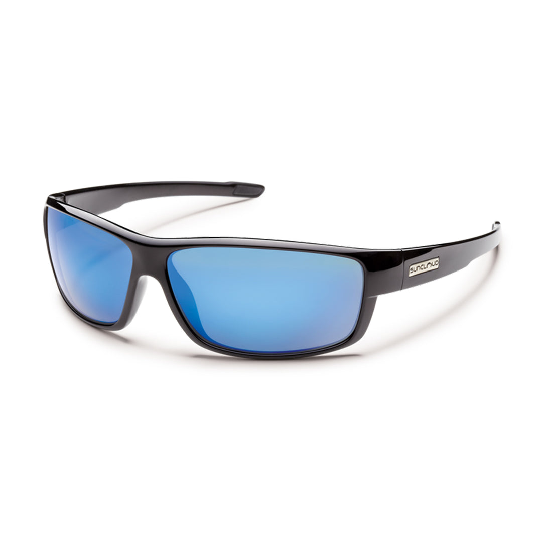 Suncloud Voucher Sunglasses Black Polarized Blue Mirror