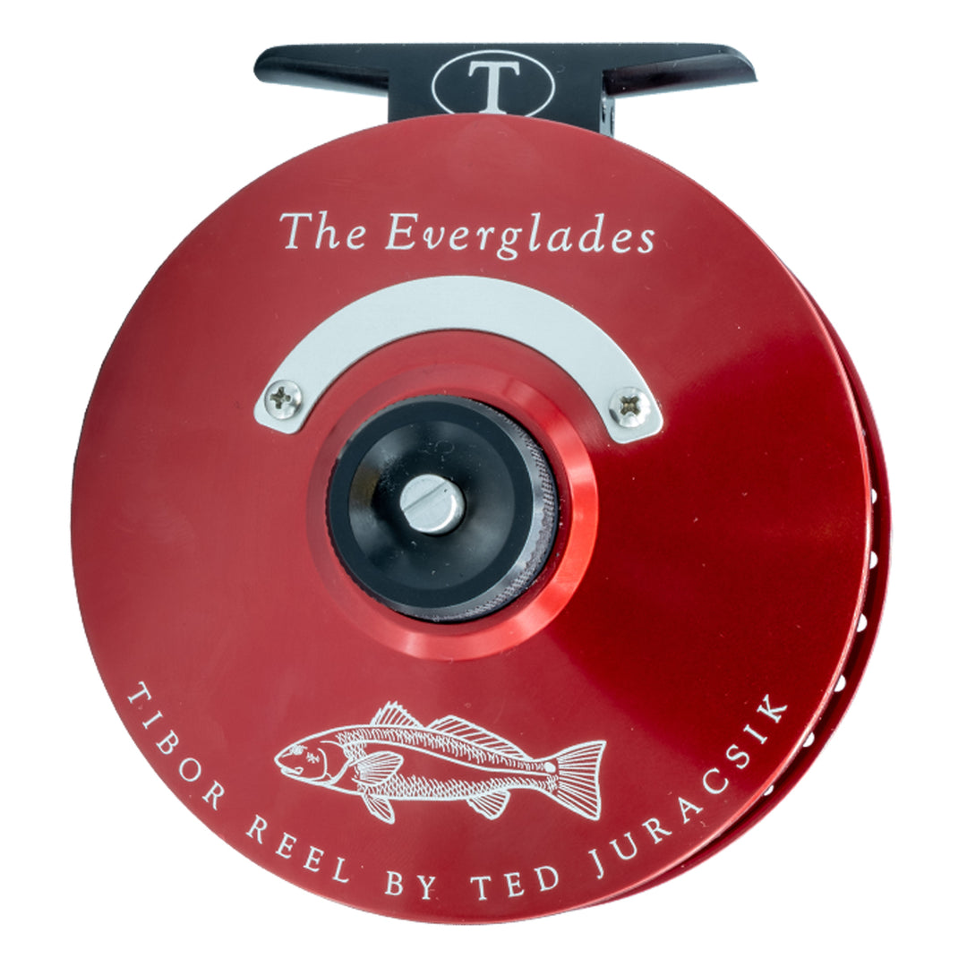 Tibor Everglades Reel Custom Red with Black with Redfish Engraving –  Madison River Fishing Company