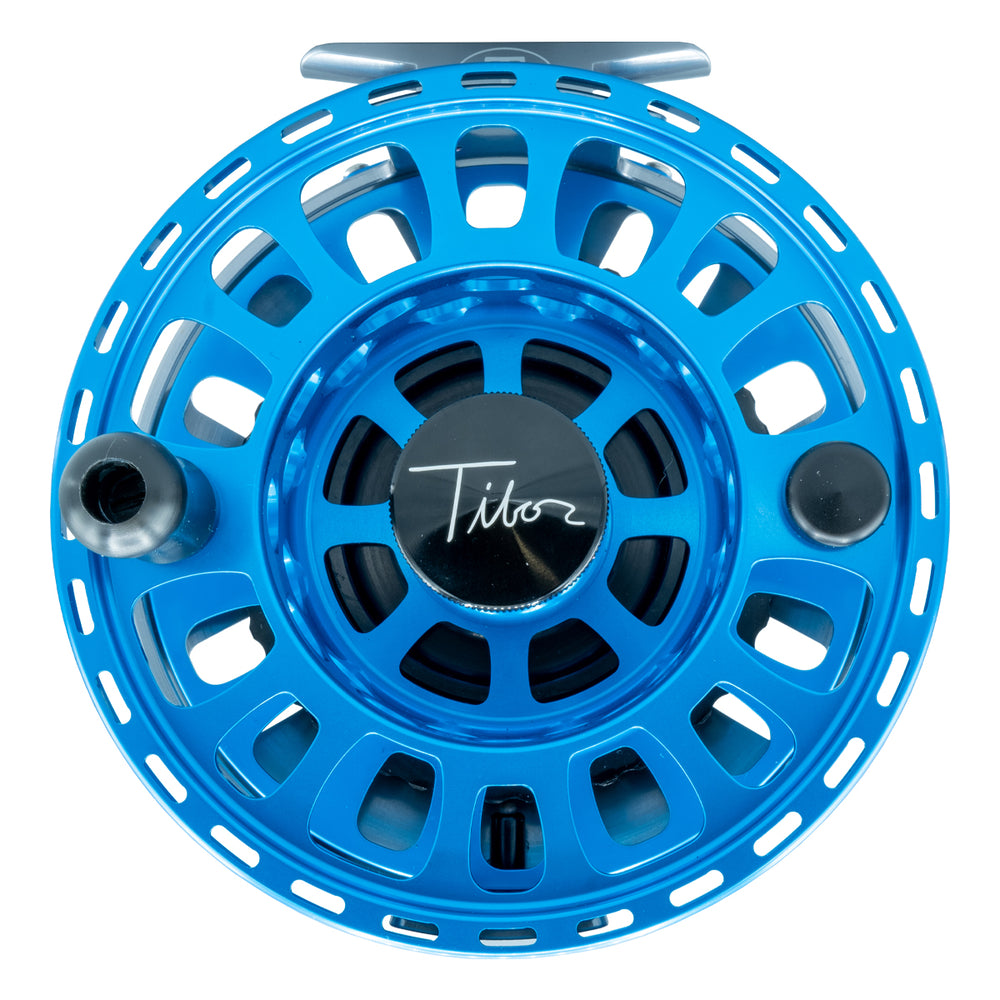 Tibor Signature Series Reel 11-12S Custom Graphite with Black Hub