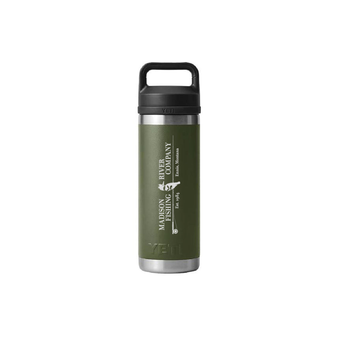 YETI MRFC Logo Rambler 18oz. Chug Bottle Highlands Olive