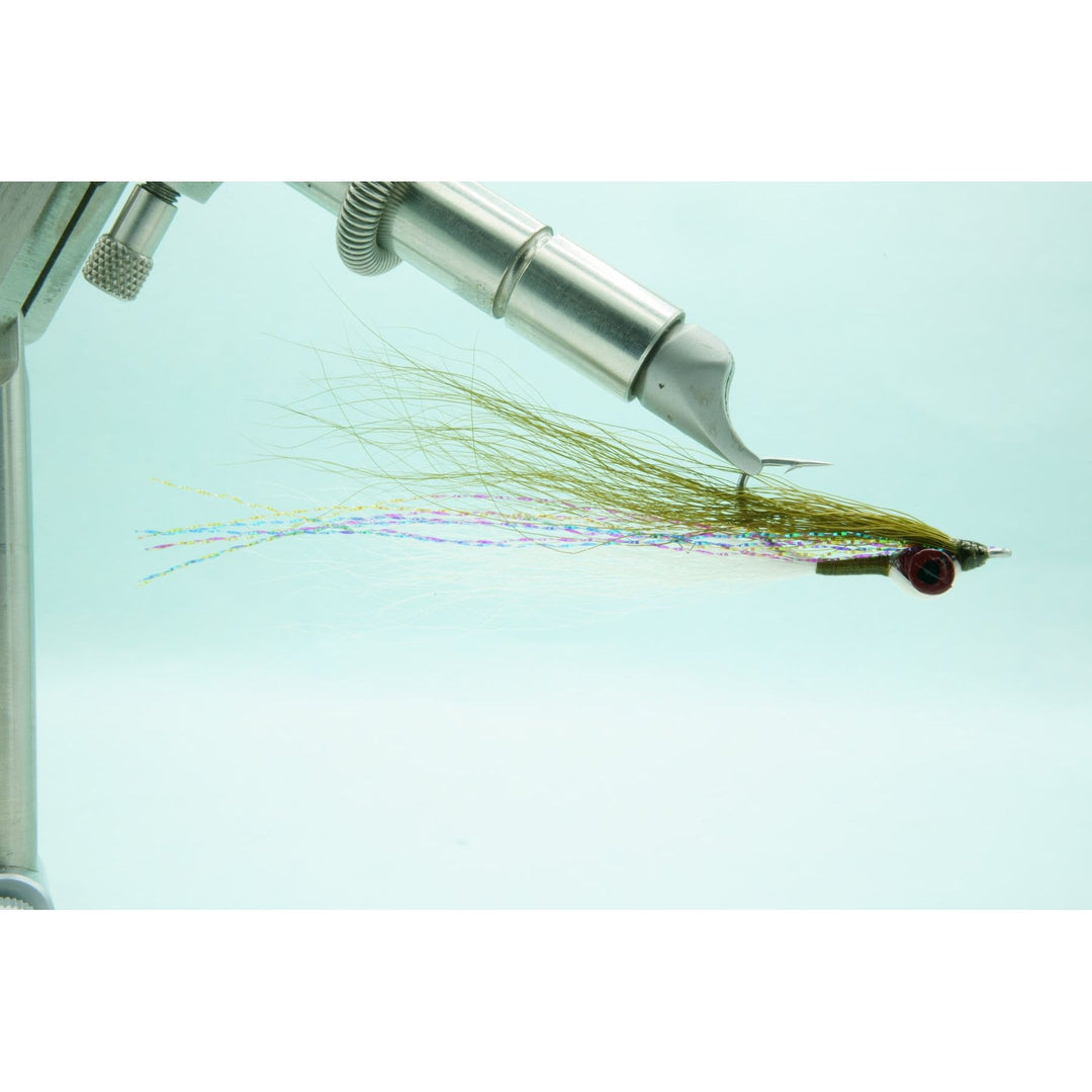 Clouser Minnow Olive/White #02