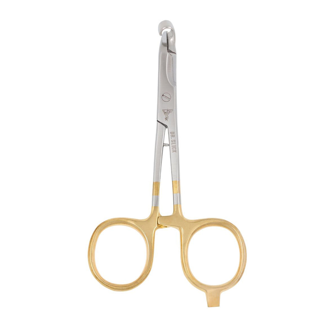 Dr. Slick SlickRelease Scissor Clamp 5" Gold Loops Curved