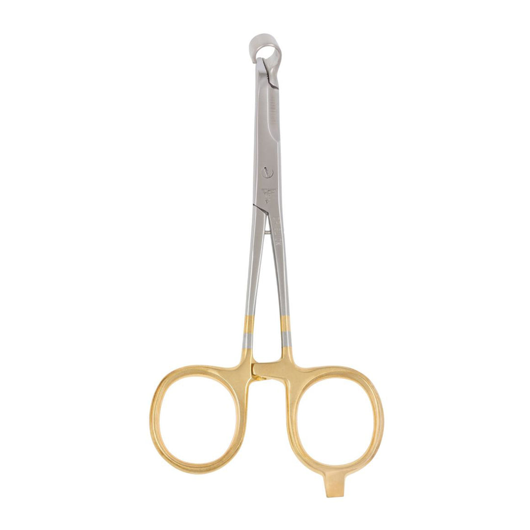 Dr. Slick SlickRelease Scissor Clamp 6" Gold Loops Curved