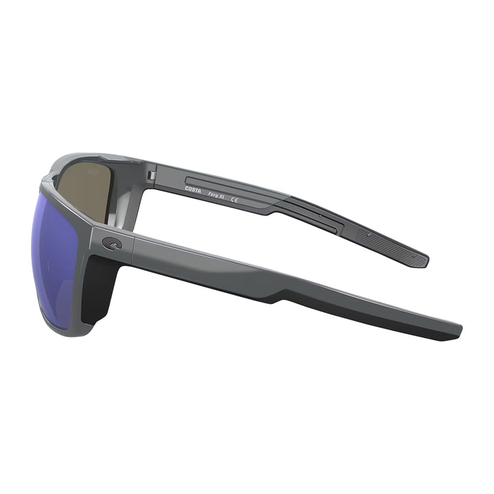Ferg XL Sunglasses Matte Black Blue Mirror 580G