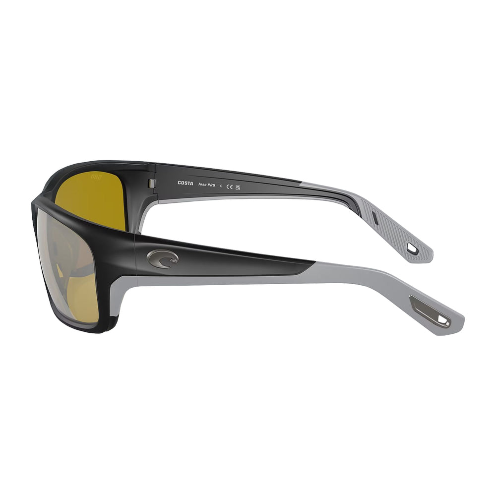 Costa Jose Pro Sunglasses Matte Black Sunrise Silver Mirror 580G