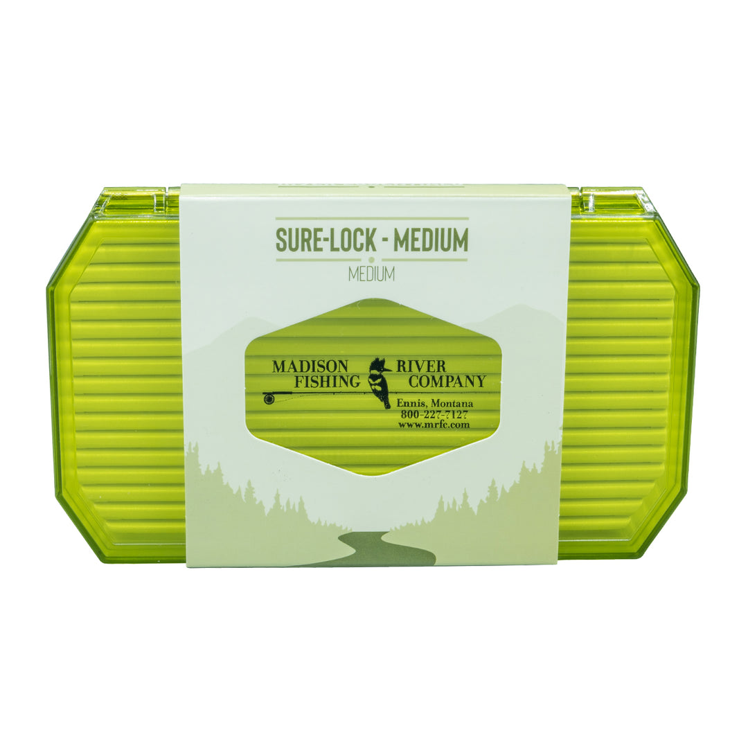 MRFC Sure-Lock Poly Ridge Foam Fly Box Green Medium