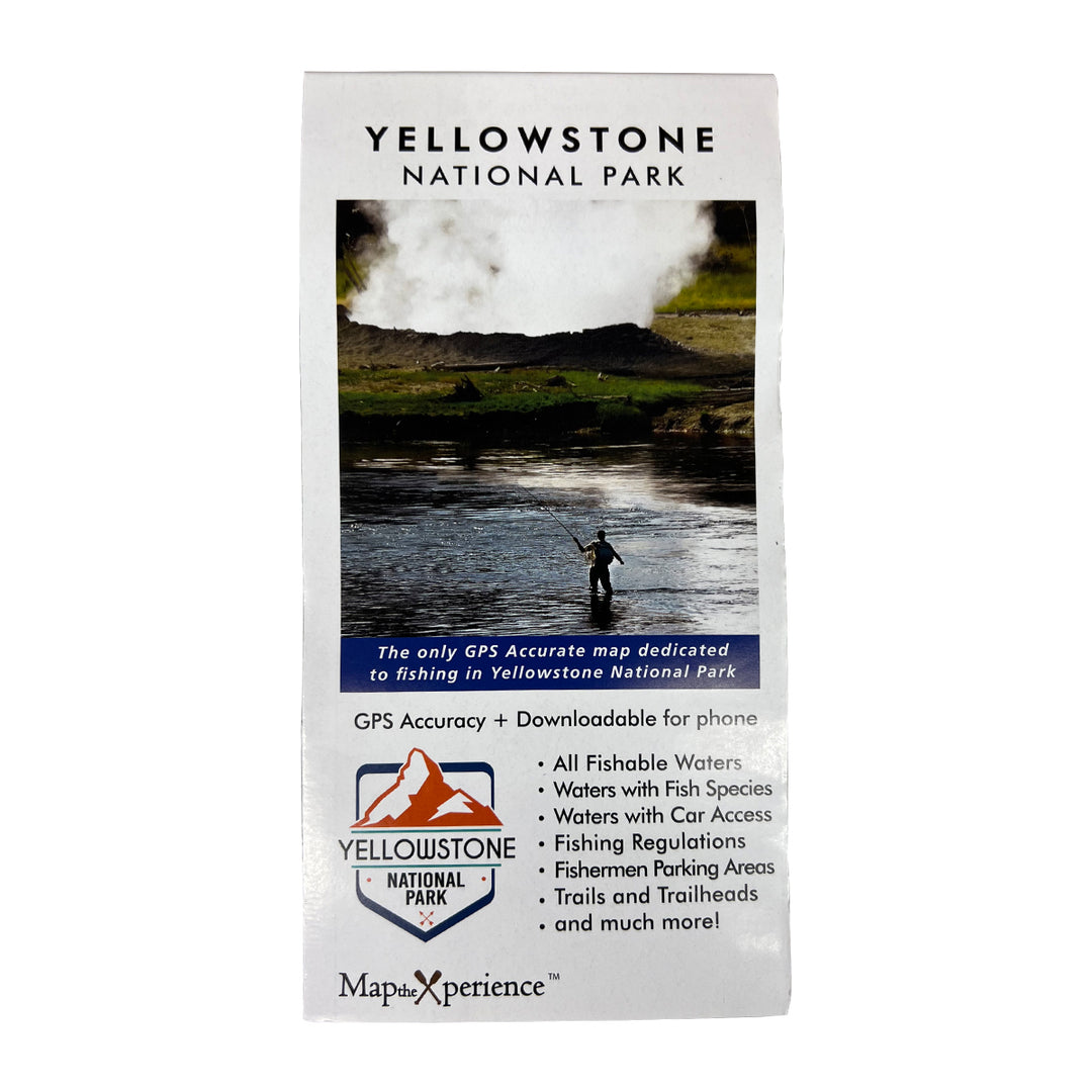 Map the Xperience Yellowstone National Park Fishing Map