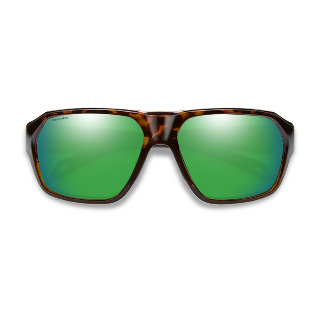 Smith Deckboss Sunglasses Tortoise ChromaPop Polarized Green Mirror