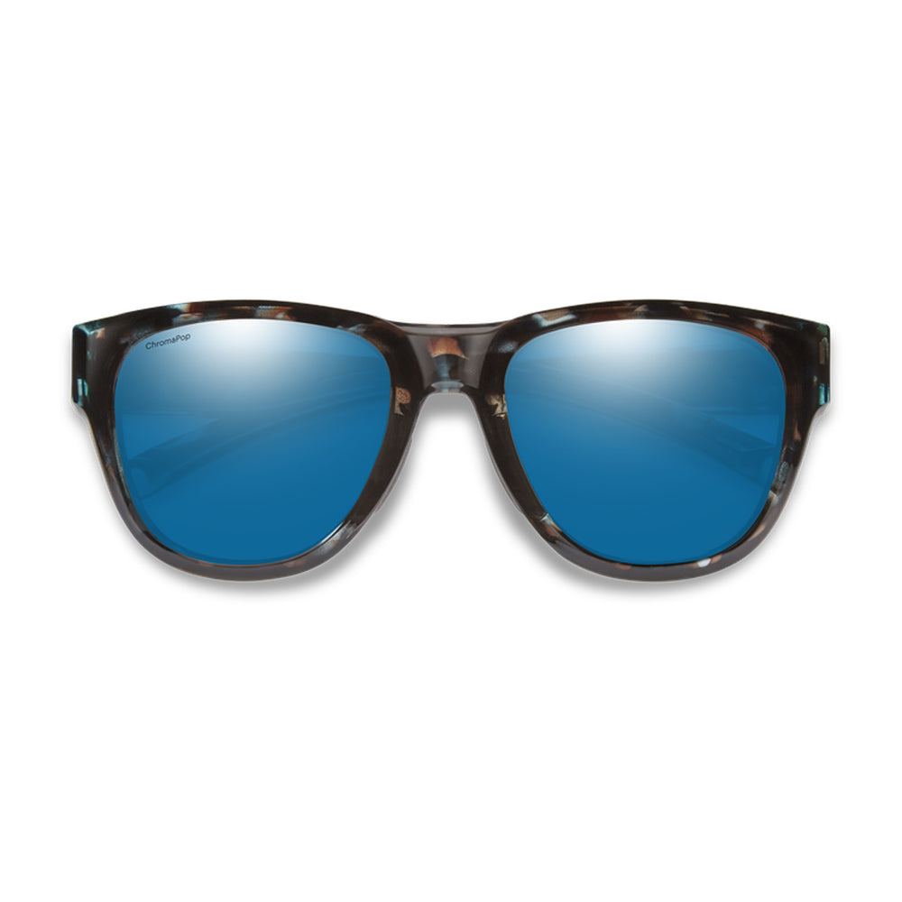 Smith Rockaway Sky Tortoise ChromaPop Glass Polarized Blue Mirror
