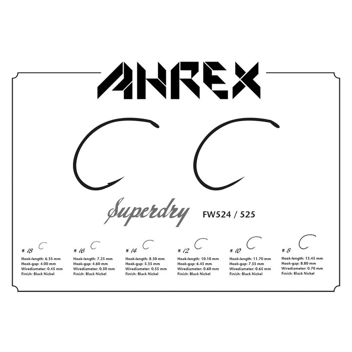 Ahrex FW 524 Super Dry Barbed Hook