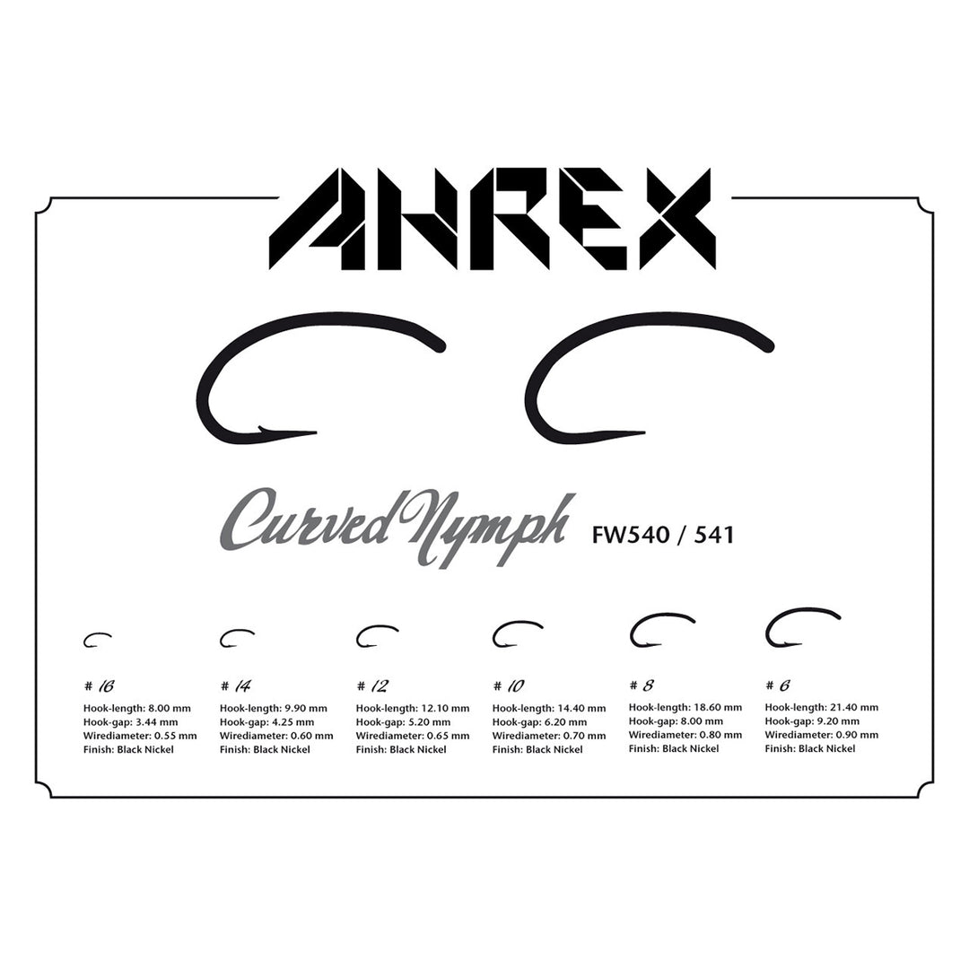 Ahrex FW 540 Curved Nymph Barbed - Madison River Fishing Company