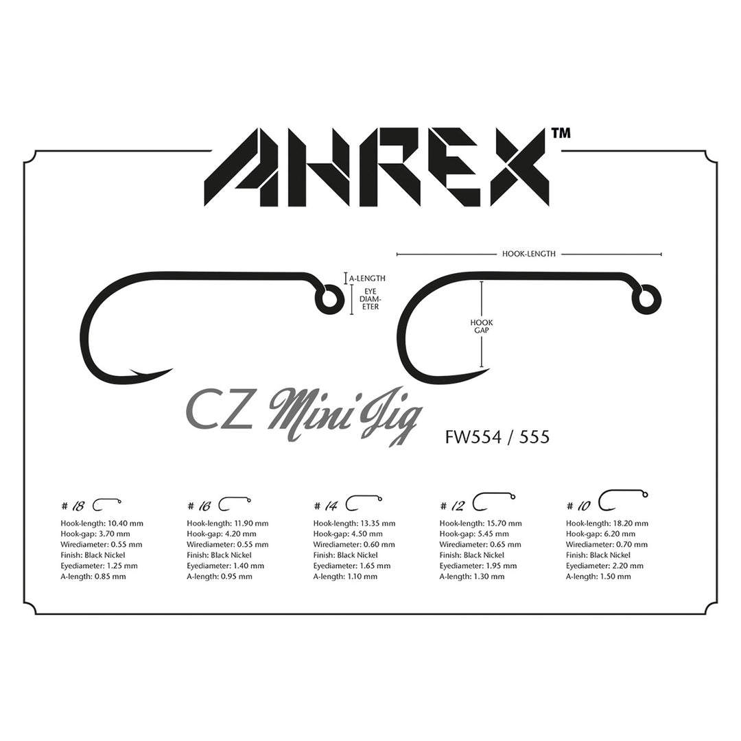 Ahrex FW 555 Barbless CZ Mini Jig Hook