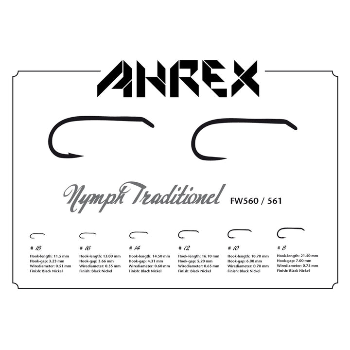 Ahrex FW 561 Nymph Traditional Barbless