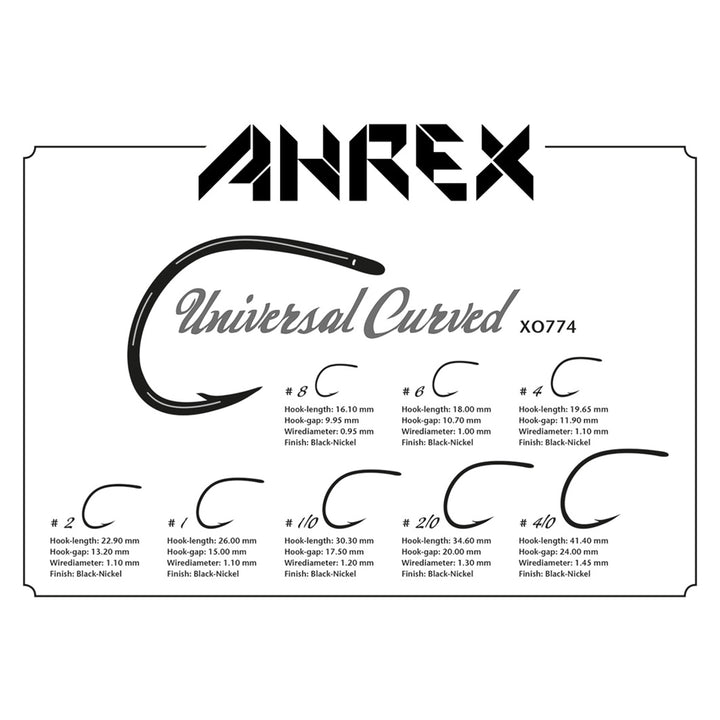 Ahrex XO 774 Universal Curved Hook - Madison River Fishing Company