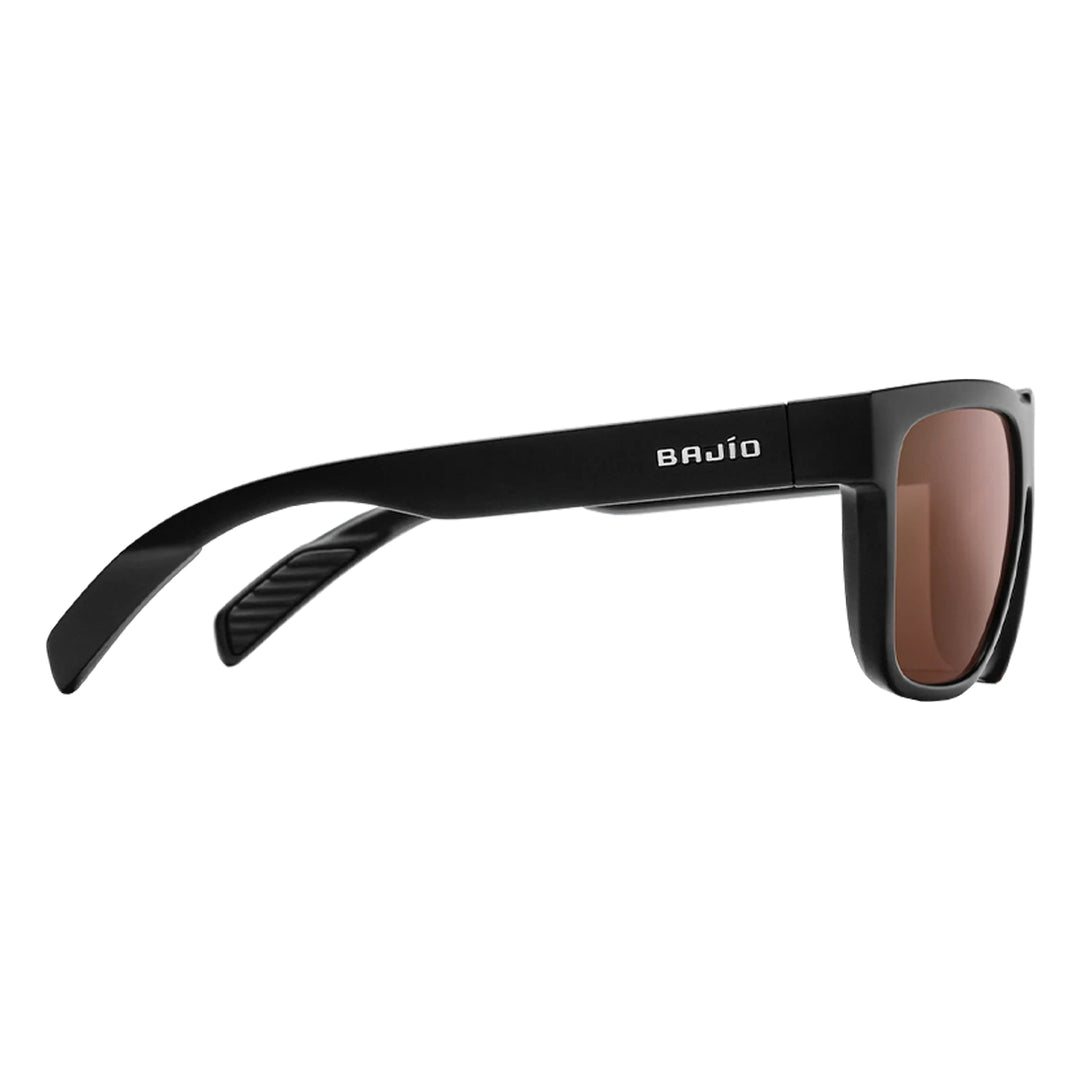 Bajio Sunglasses Caballo Black Matte Copper Mirror