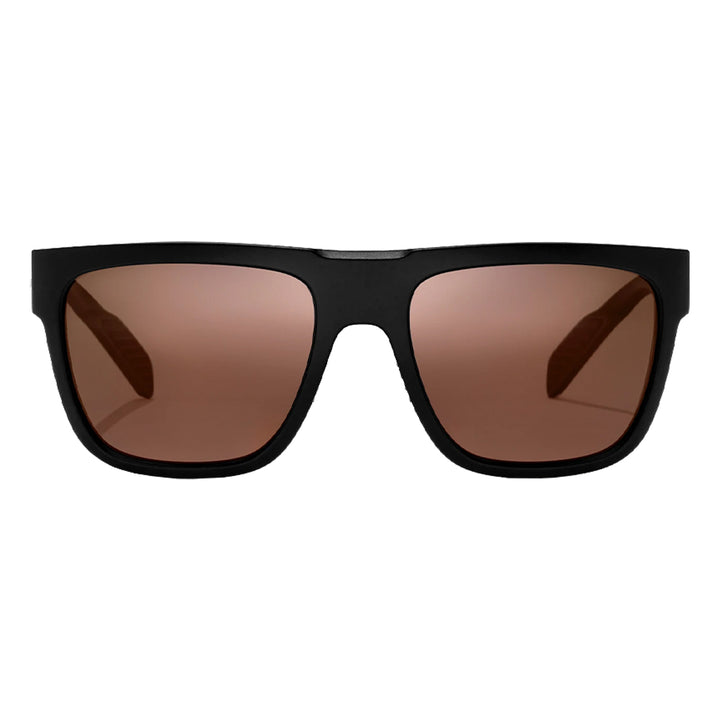 Bajio Sunglasses Caballo Black Matte Copper Mirror