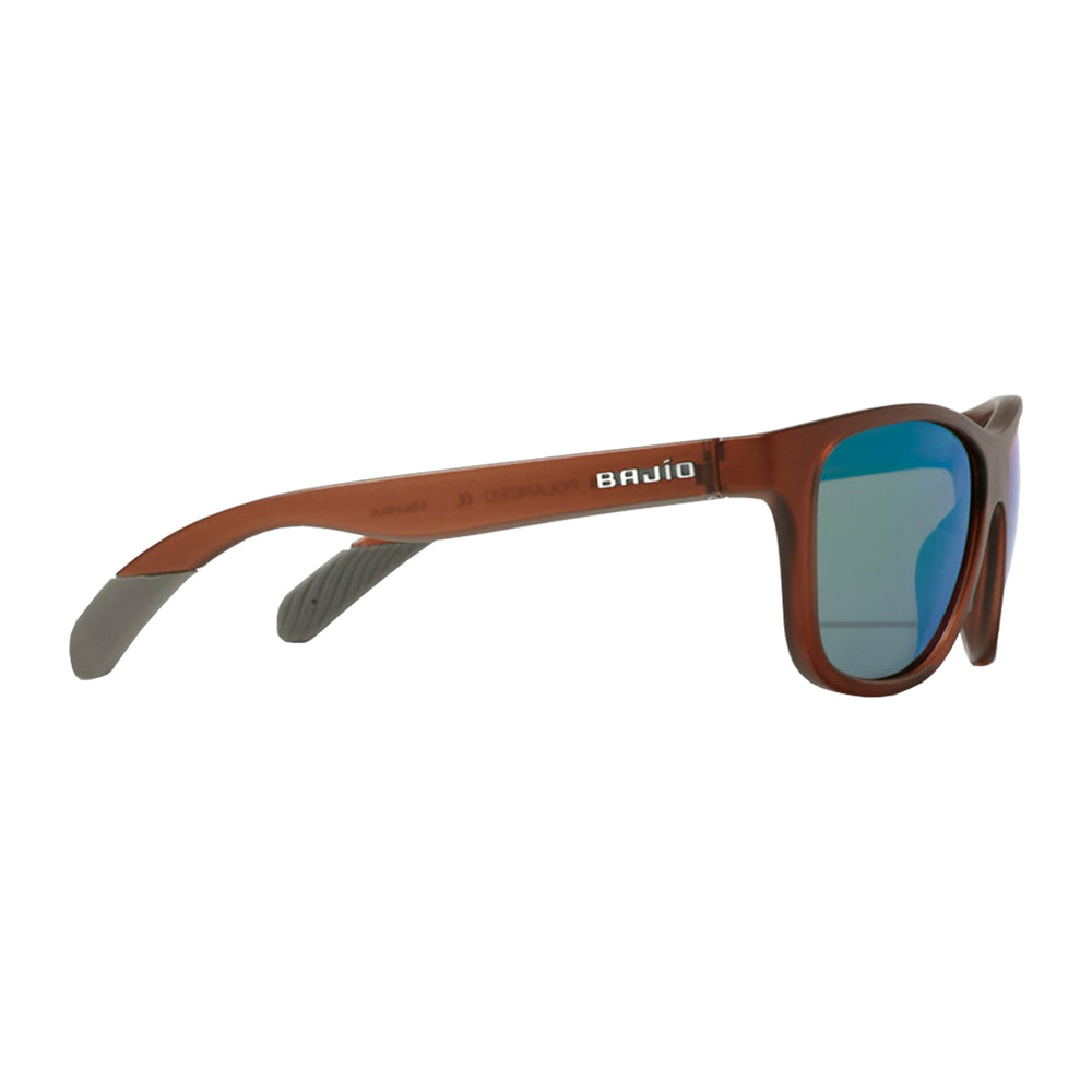 Bajio Sunglasses Gates Guava Matte Permit Green Mirror