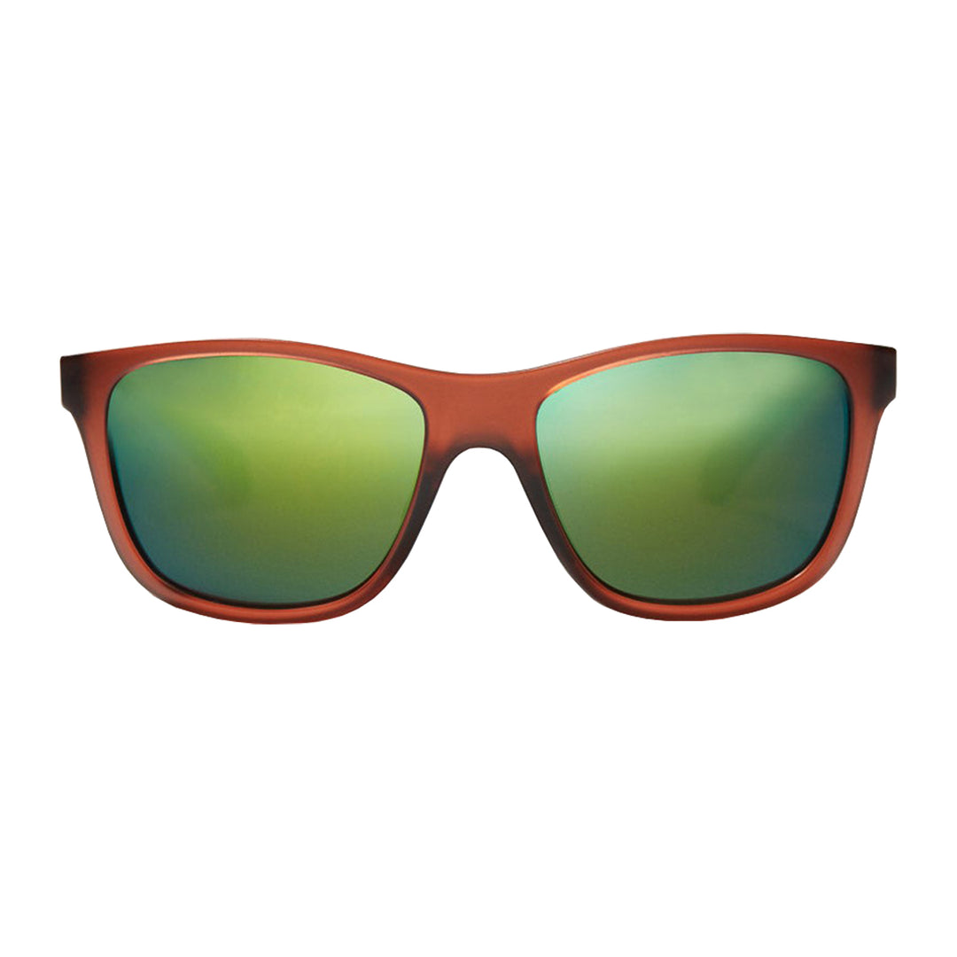 Bajio Sunglasses Gates Guava Matte Permit Green Mirror