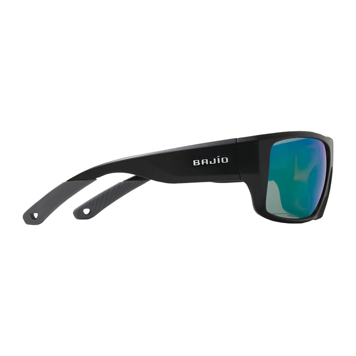 Bajio Sunglasses Nato Black Matte Permit Green Mirror