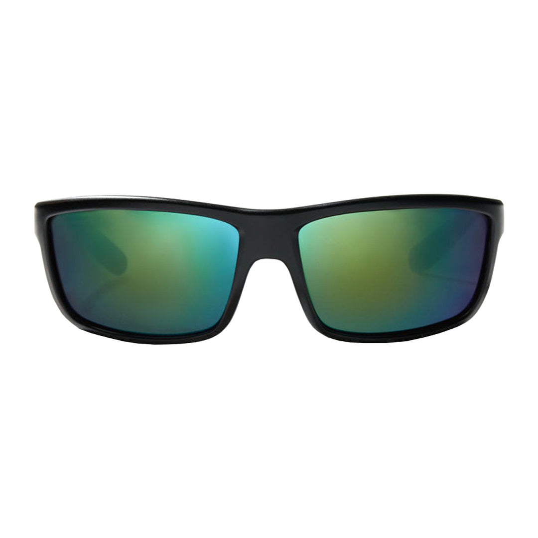Bajio Sunglasses Nippers Black Matte Permit Green Mirror