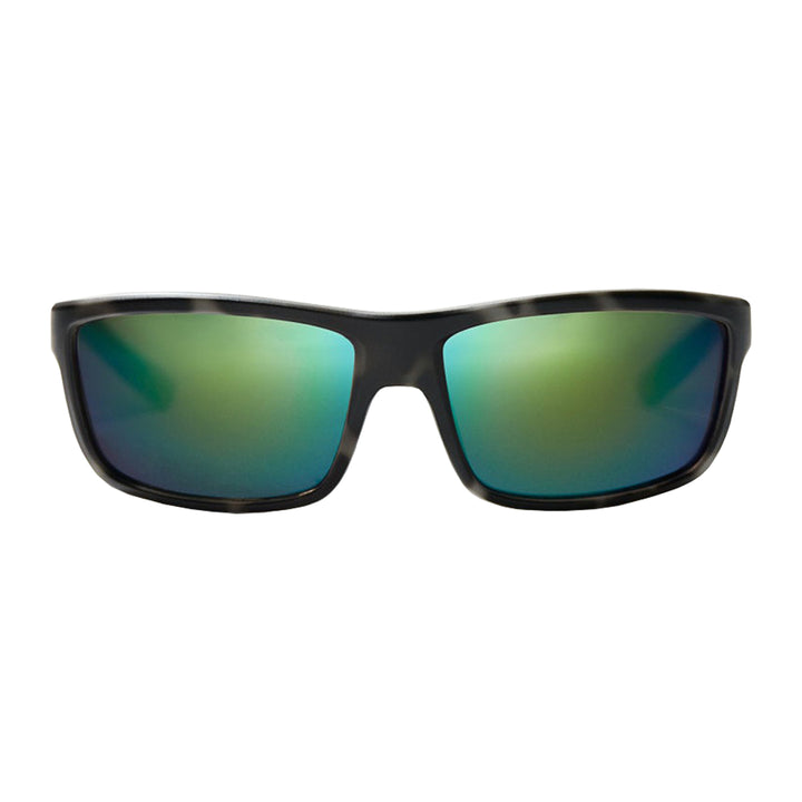 Bajio Sunglasses Nippers Squall Tortoise Matte Permit Green Mirror