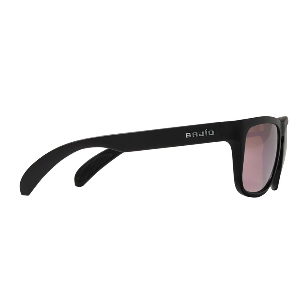 Bajio Sunglasses Swash Black Matte Drum Pink Mirror