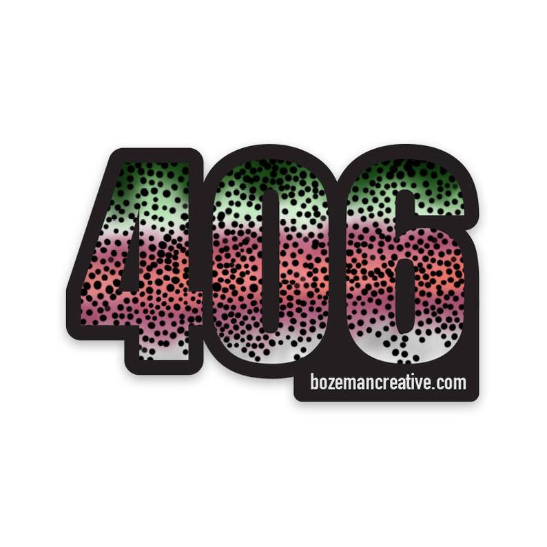 406 Montana Rainbow Trout Sticker Sticker