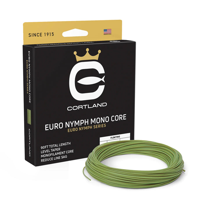 Cortland Euro Nymph Mono Core Line .017 Gecko Green