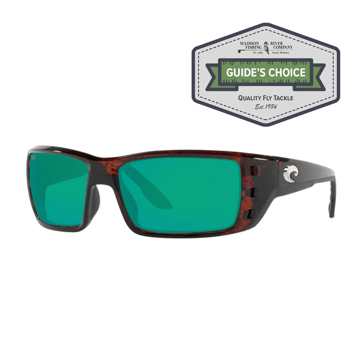 Costa Permit Sunglasses Tortoise Green Mirror 580G