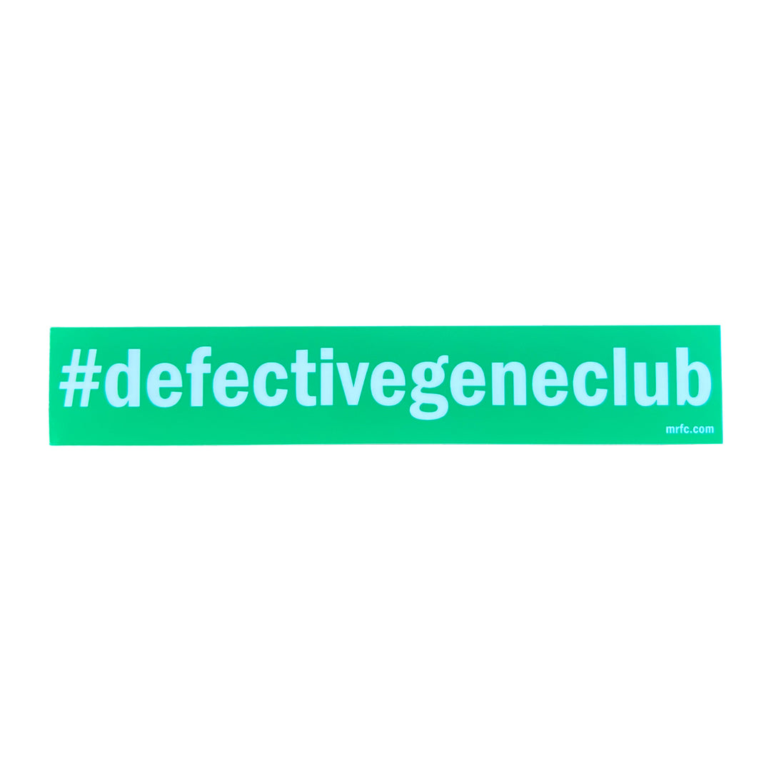 MRFC #defectivegeneclub Sticker Green
