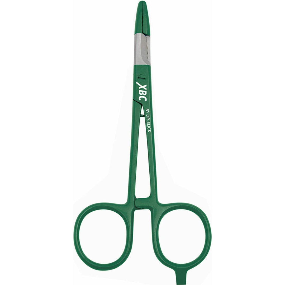 Dr. Slick XBC Scissor Clamp, 5", Green, Straight - Madison River Fishing Company